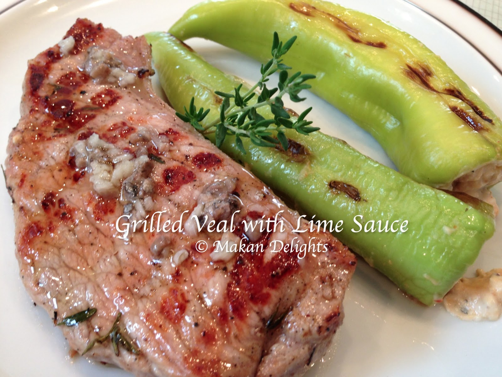 Makan Delights Grilled Veal with Lime Sauce