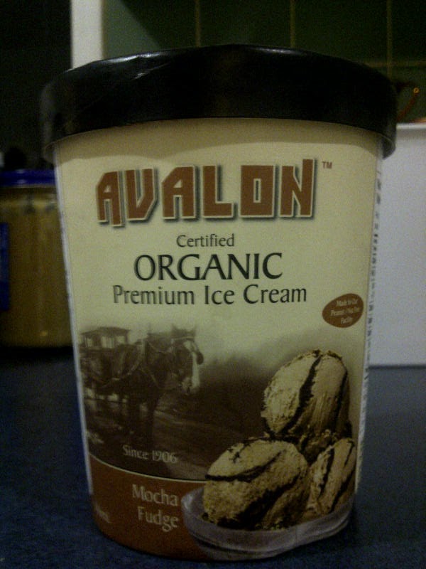 Two Girls, One Scoop Review Avalon Dairy Certified Organic "Mocha Fudge" Ice Cream