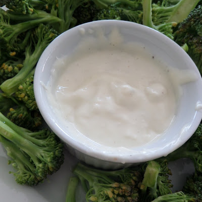 Blue Cheese Dressing/Dip:  A very simple blue cheese dip for vegetables that can also be used as a dressing for salads or a dip for buffalo wings or vegetables.