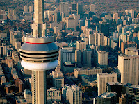 Aerial View of the CN Tower, Toronto, Canada wallpapers