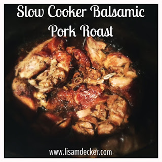 Slow Cooker Balsamic Pork Roast, Pork Roast, Slow Cooker Recipes, Crock Pot Recipes, Dinner Recipes, Pork, Balsamic, Meal Planning, Clean Eating