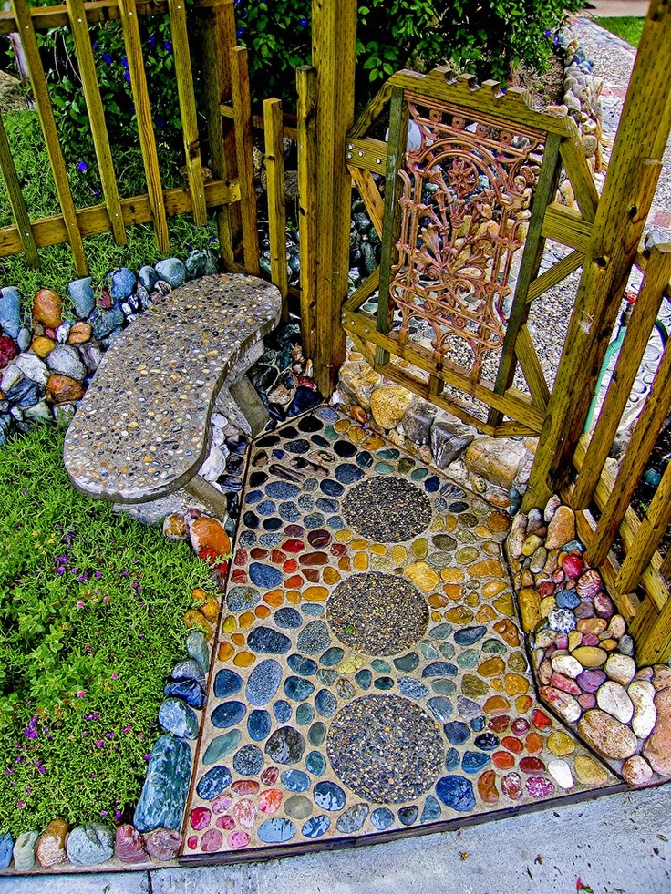 Mosaic in the garden
