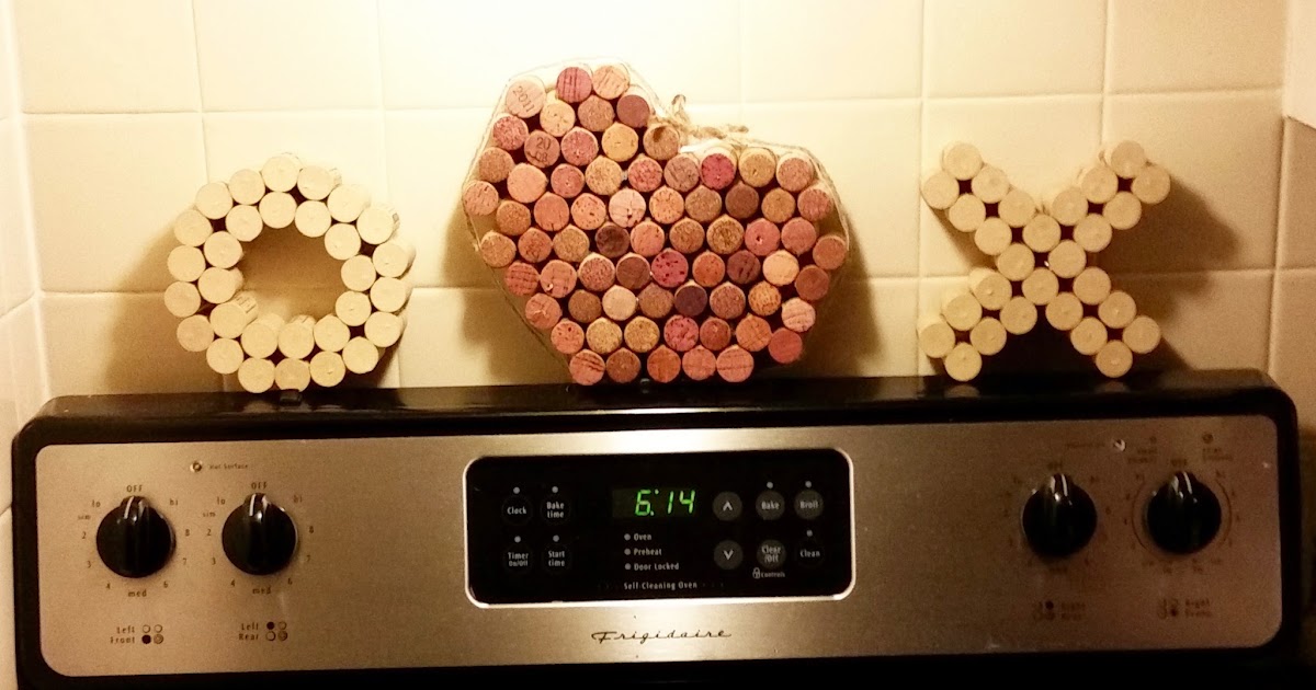 DIY Vintage Chic DIY Valentine's Day Wine Cork Hot Plates Take Two