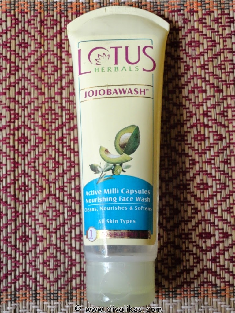 Lotus Herbals Jojobawash Active Milli Capsules Nourishing Face Wash