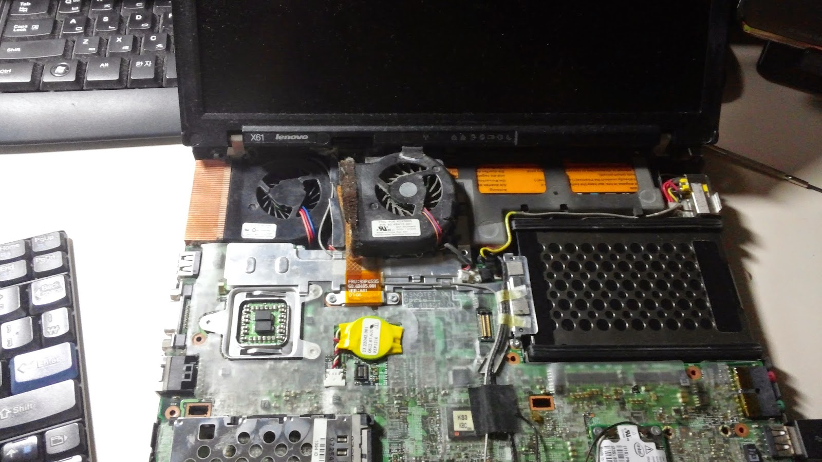 Moderato Thinkpad x61 FAN replace(쿨링팬 교체)