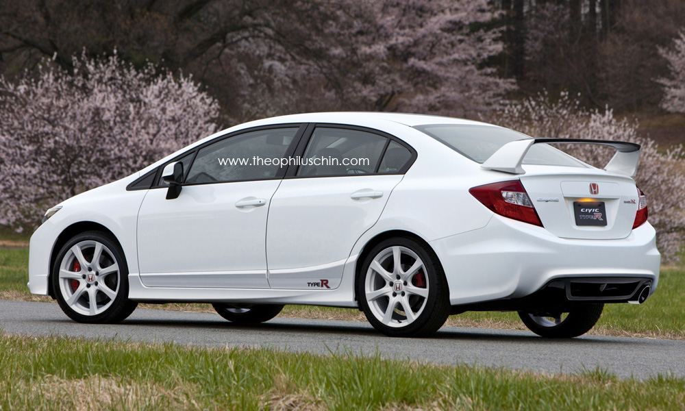 What would a 2012 3 Honda Civic Type R Look Like