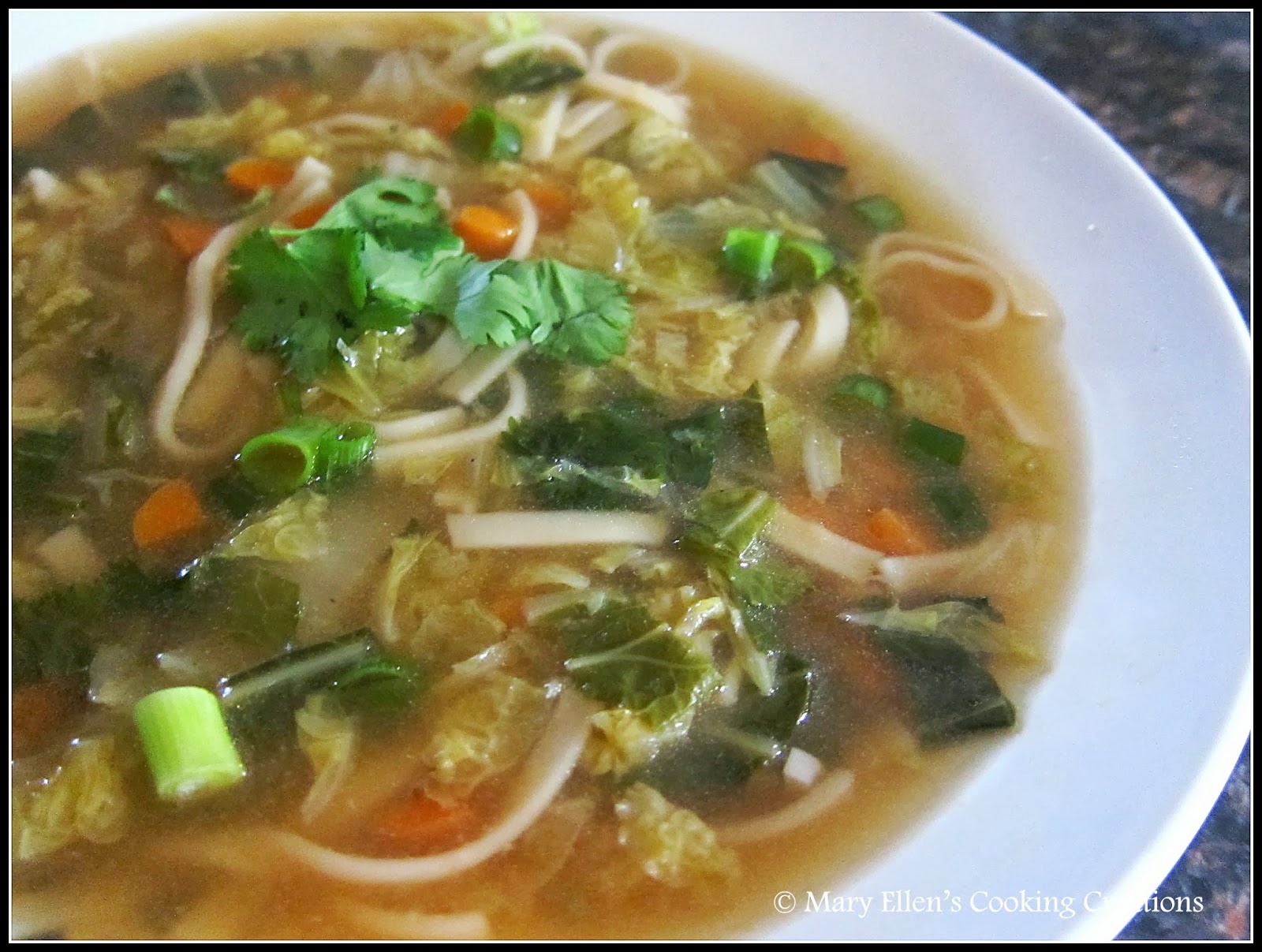 Mary Ellen's Cooking Creations: Asian Noodle Soup