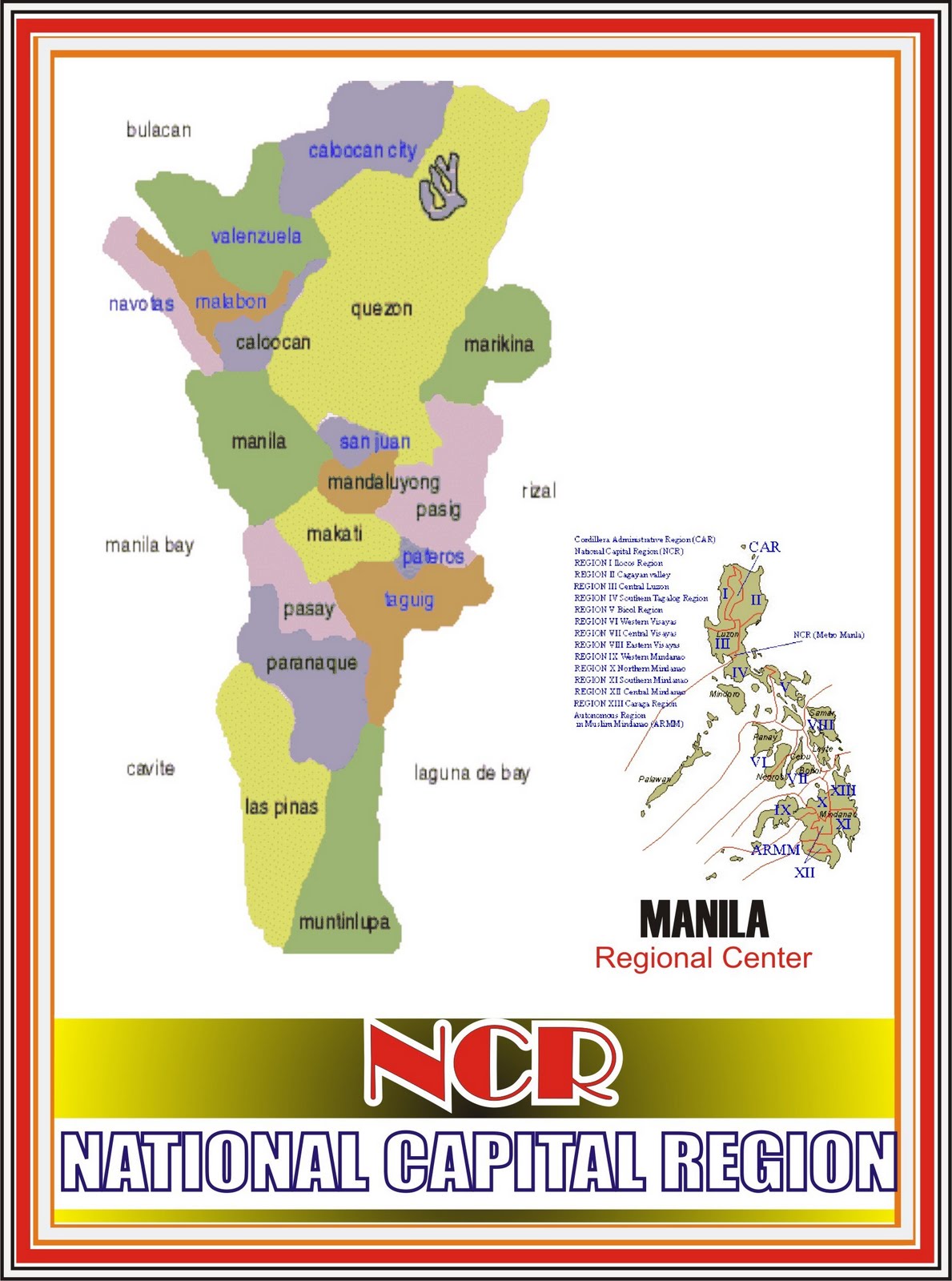 NCR Location Map