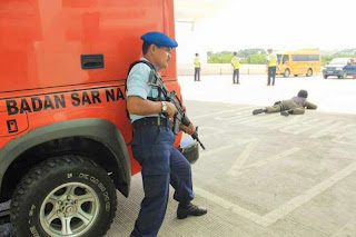 Bandara Sepinggan Adakan Simulasi Penjinakan Bom