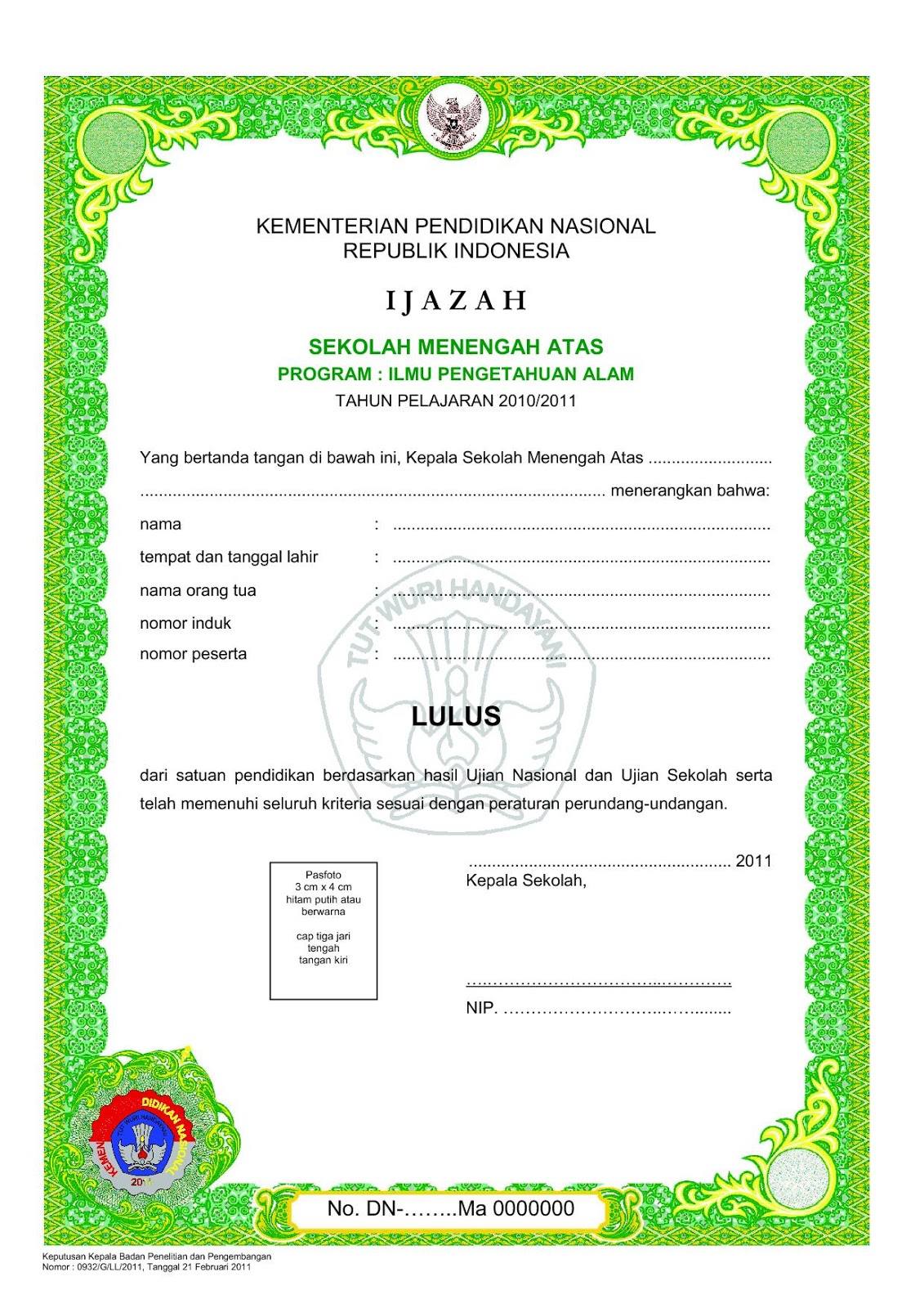 Contoh Surat Kuasa Pengambilan Ijazah Sekolah Yang Benar Dan