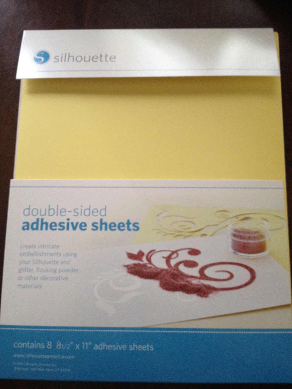 Chalkboard Blue Silhouette Double Sided Adhesive Paper Project