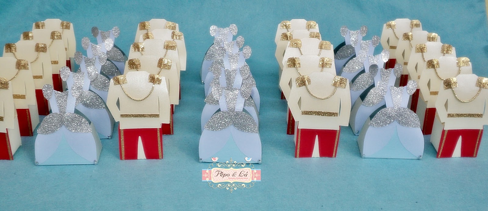 caixa vestido cinderela