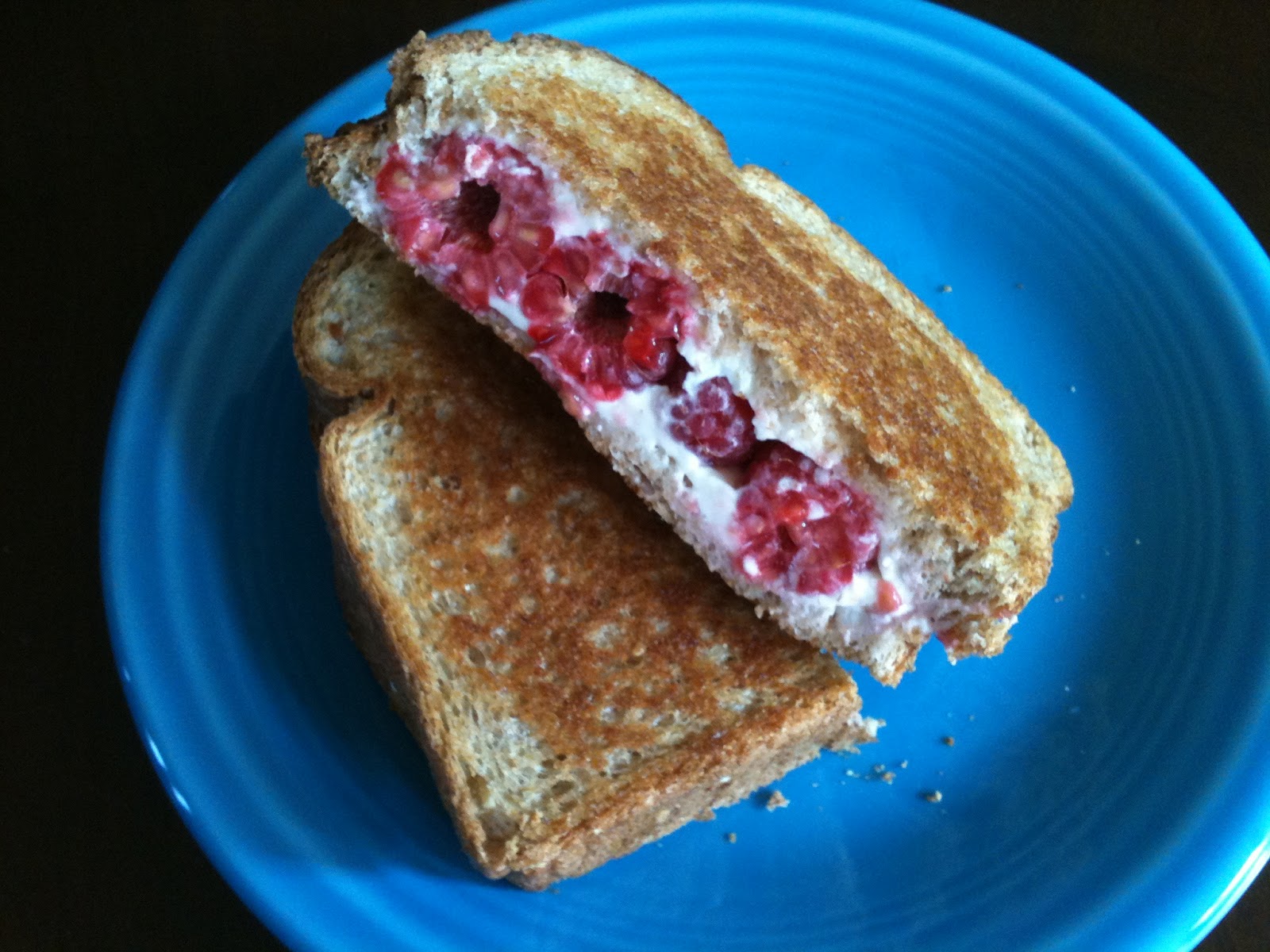 Holly Goes Lightly Grilled Cream Cheese Sandwich