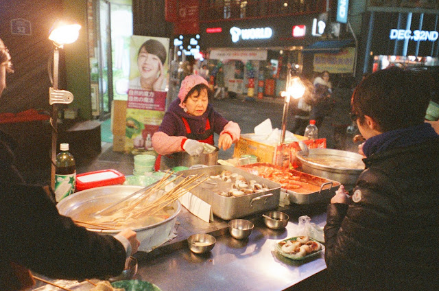 Myeongdong  street food Seoul South Korea 명동 서울