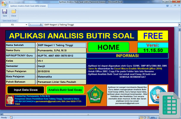 Analisis butir soal essay dengan excel 03 image