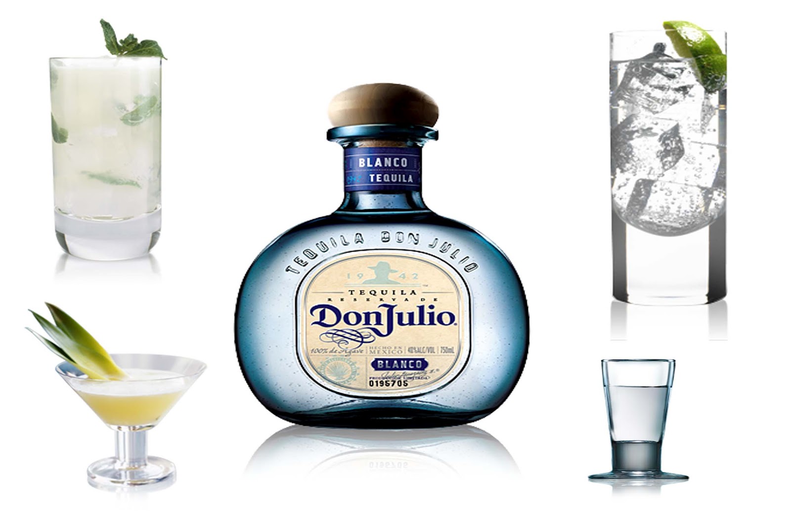 4 Cocktails con Tequila Don Julio Blanco