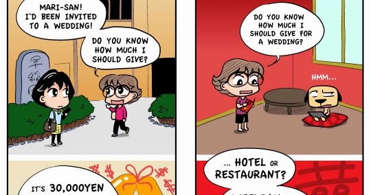 EVACOMICS BLOG: Wedding gift packet rate in Japan and Singapore