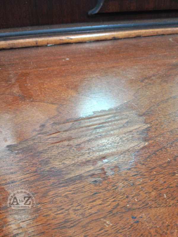 Reclaimologists and Other Crafty Chicks How to repair damaged veneer