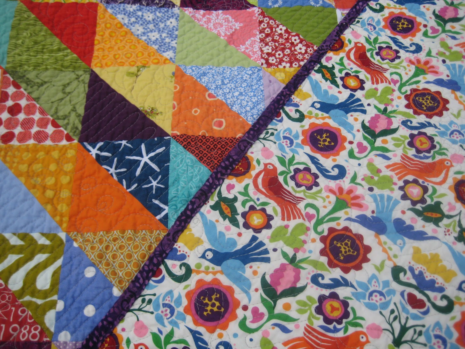 Hobble Creek Quilts Warm/Cool Diamond Quilt Complete