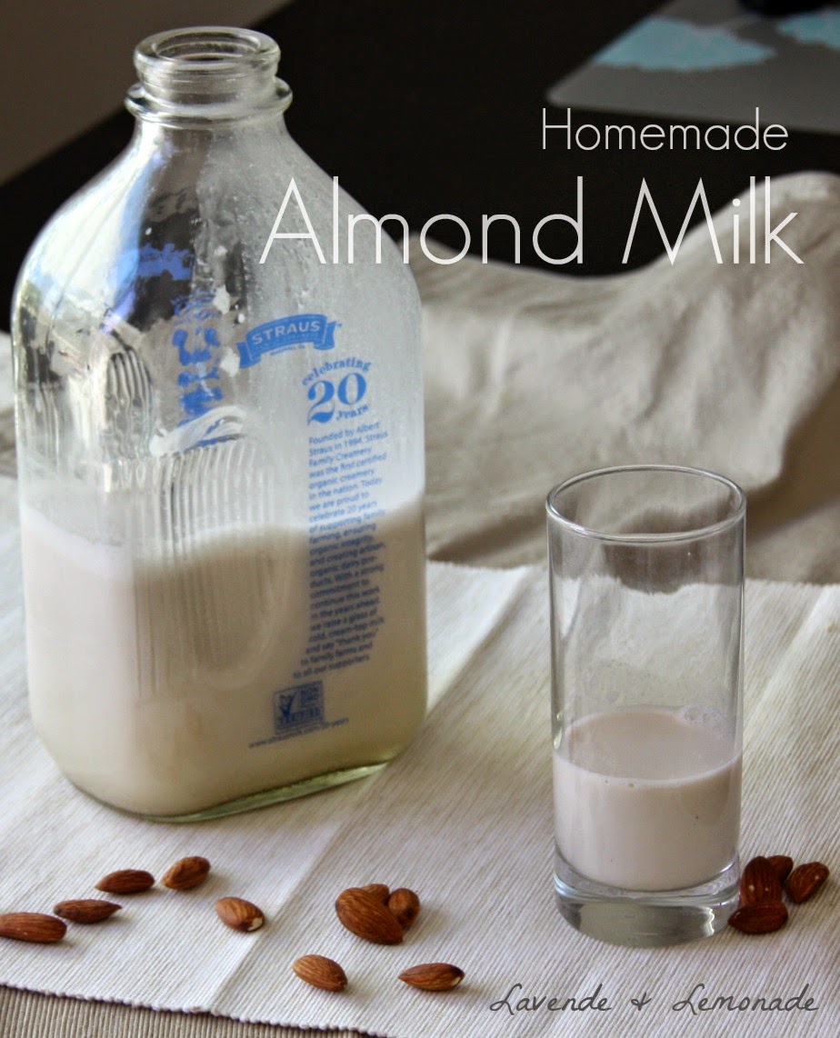 Lavende and Lemonade How to make homemade Almond Milk