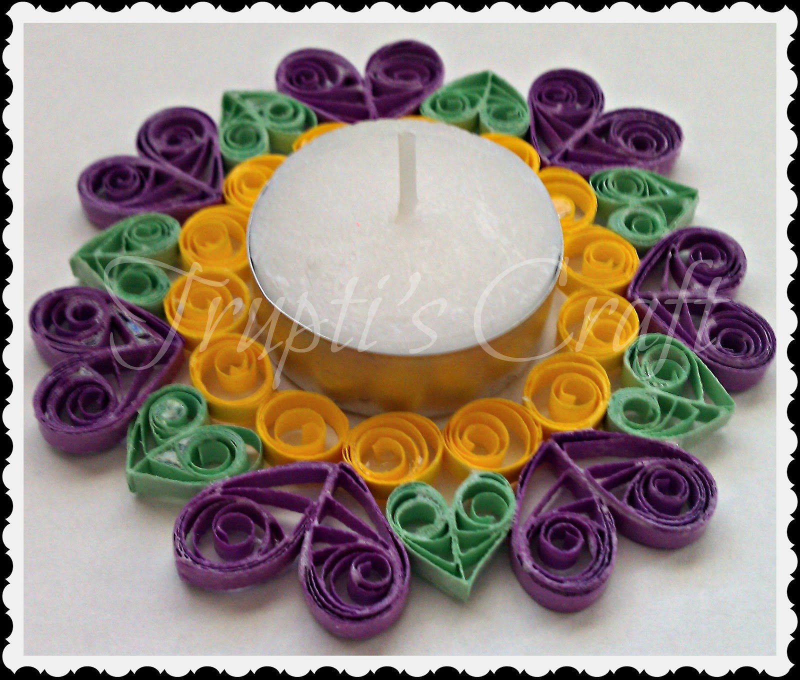 Trupti's Craft Candle Holder