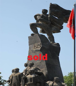 The Monument of Independence of Albania, is in hassle