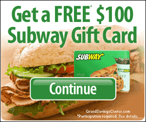 get free $100 subway gift card