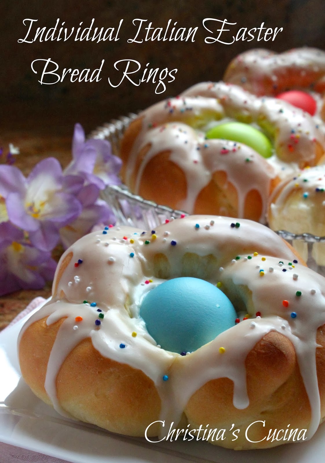 Individual Italian Easter Bread Rings…Easy Step by Step Directions