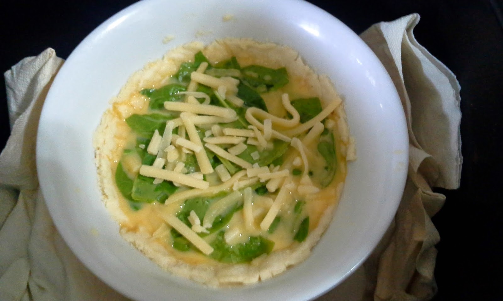 Spinach Quiche Using Airfryer The Hedgehog Knows