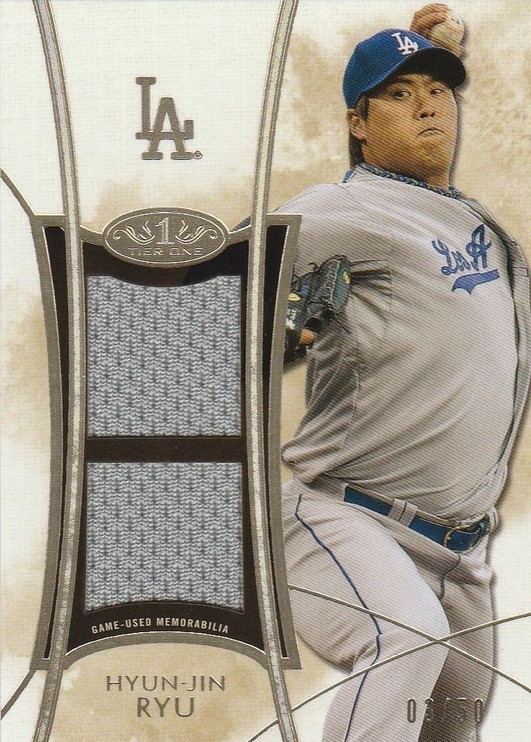 Dodgers Blue Heaven 2014 Topps Tier One Baseball The Dodger Bat Knob