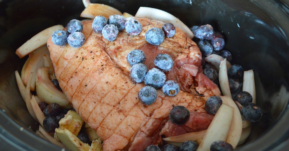 From Scratch SlowCooker Blueberry Pulled Pork