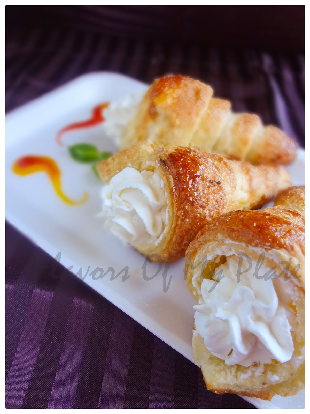 Flavors Of My Plate Cream Horns