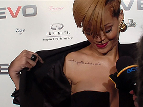 Rihanna Stylish Body Tattoos