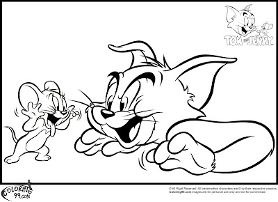 Tom and Jerry Coloring Pages