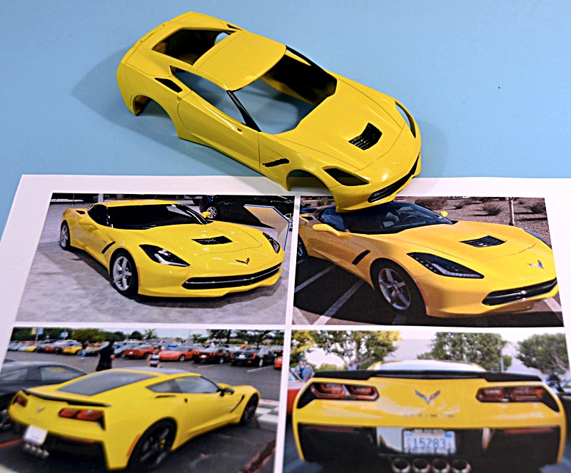 Scale Model News EASY TO BUILD SNAP TITE REVELL 125 SCALE CHEVY CORVETTE
