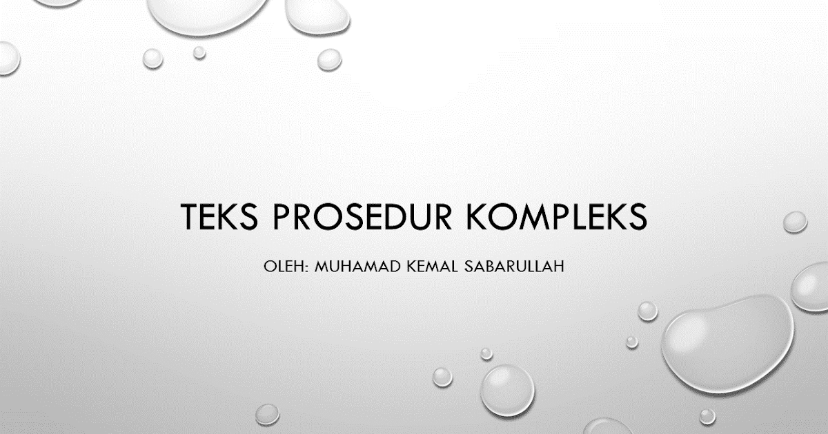 Squisy Power Point Teks Prosedur Kompleks
