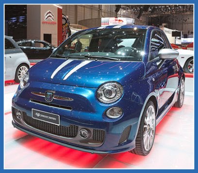 New Abarth 695 TF Blue livery more pics 