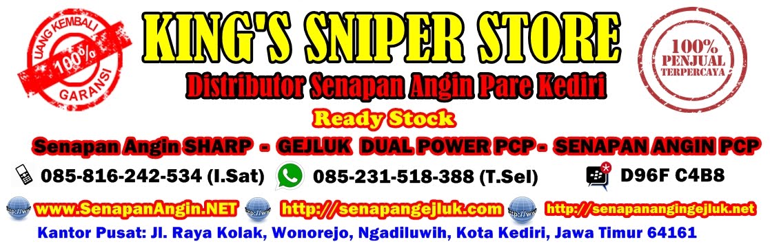Agen Penjualan Senapang Angin Sharp, Gejluk, PCP Terlengkap di Pekanbaru WA: 085-231-518-388 