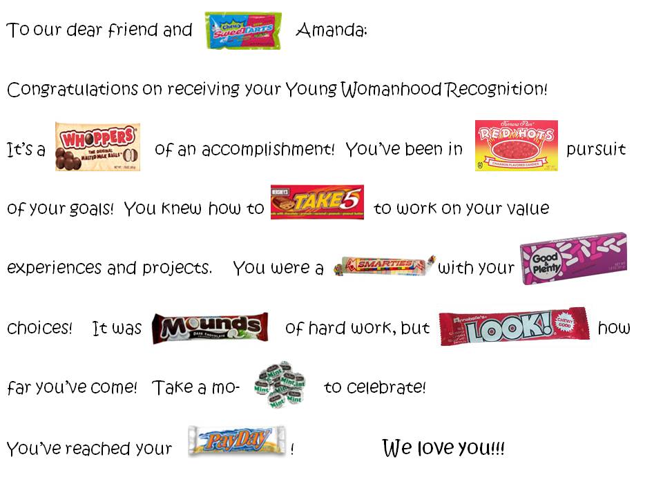 To check out this one, CLICK HERE . It's a graduation Candy Gram.