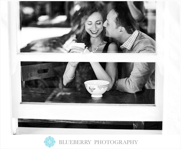 San Francisco Haight Street coffee shop engagement photography session
