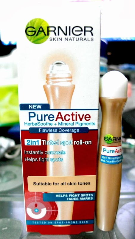 Garnier Pure Active 2 in 1 Tinted Spot Roll-On singapore lunarrive review