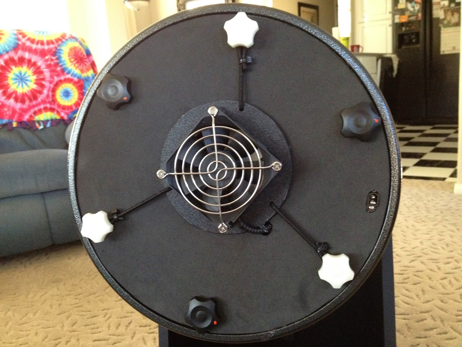 10" Dobsonian Stargazing and Modification Blog Fan Baffle