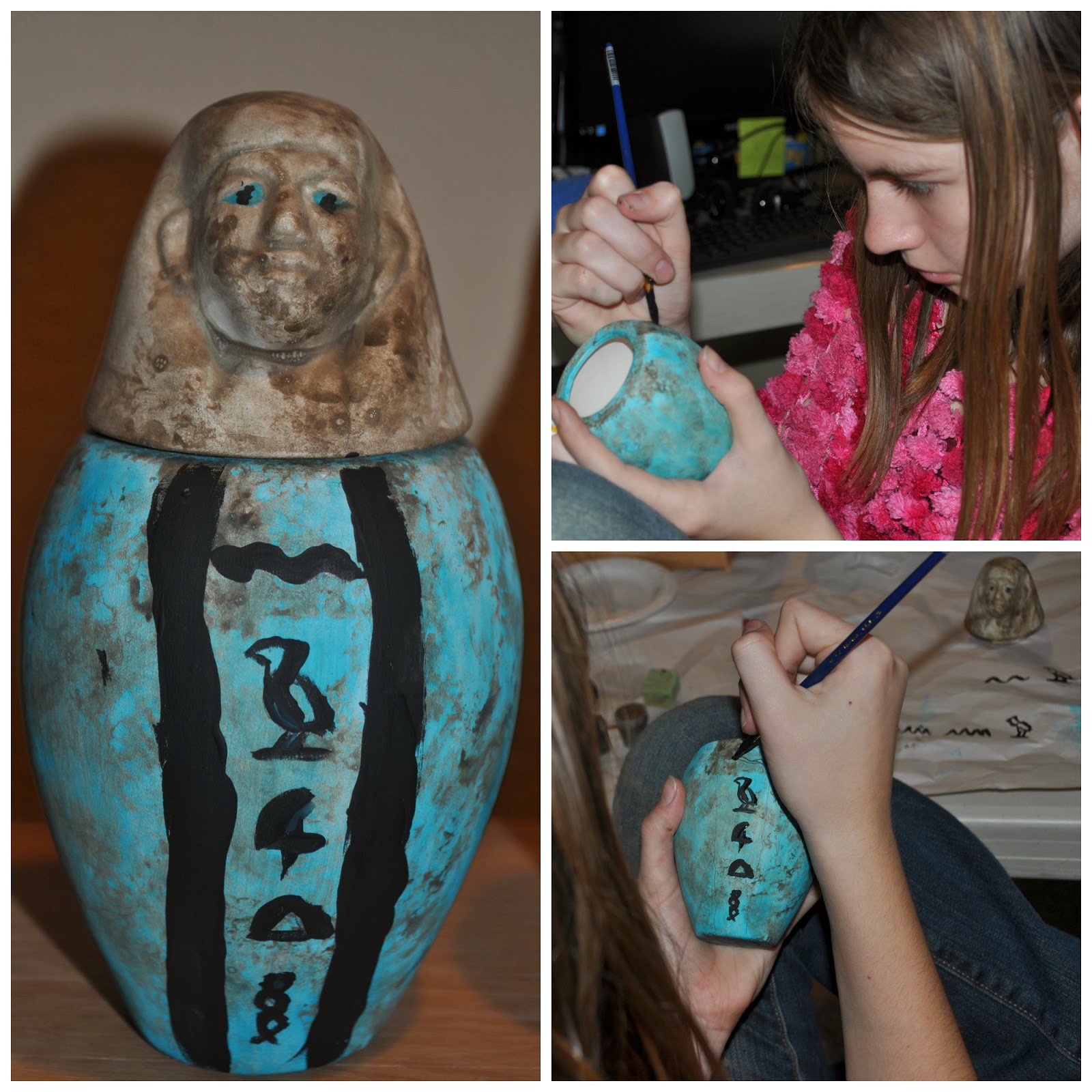 Greatly Blessed Art Project Canopic Jars