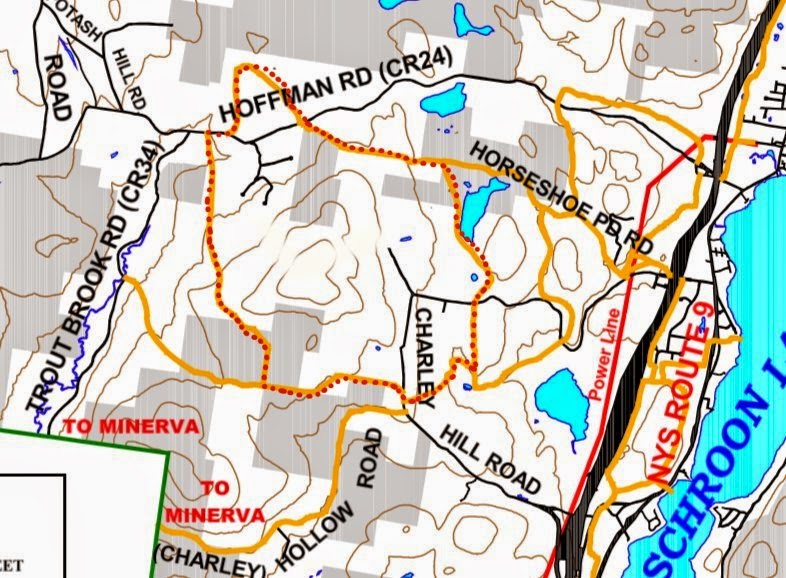 Off on Adventure XC Ski Schroon Lake Snowmobile Trail System 2/8/15