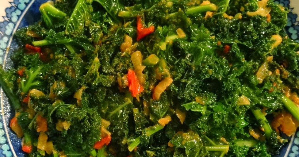 Scrumpdillyicious Sukuma Wiki Kenyan Braised Kale with Tomatoes
