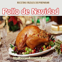 Pollo de navidad pollo,zumo naranja,mayonesa,higos,piña,melocotón,huevos