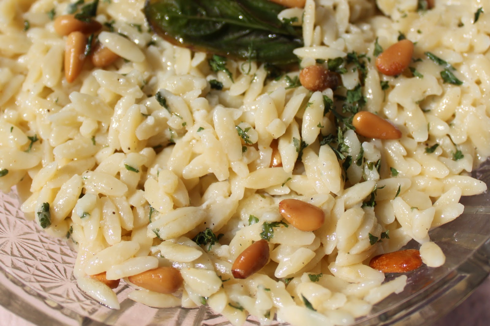 Creamy Orzo Herb and Parmesan What's Cookin' Italian Style Cuisine