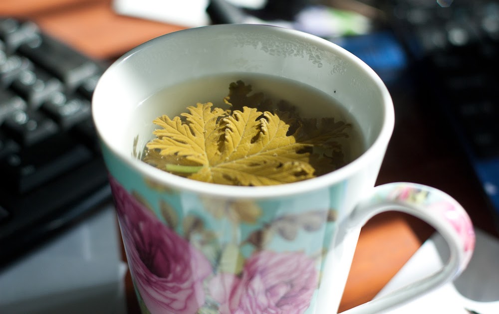 Tasty and Happy Rose Geranium Tea