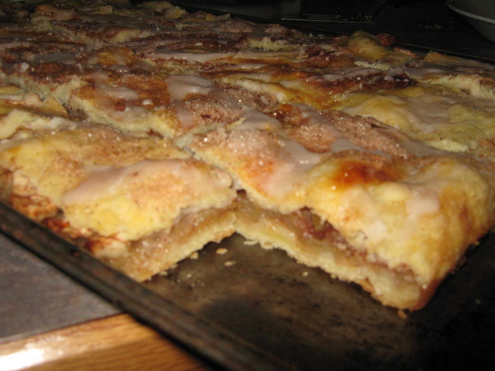 The Divine Secrets of YaYa's Kitchen Glazed Apple Pie Squares