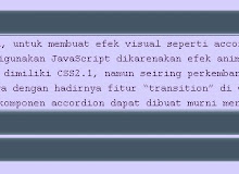 Contoh Accordions dan Transitions